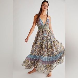 Free People Real Love maxi dress daylight combo